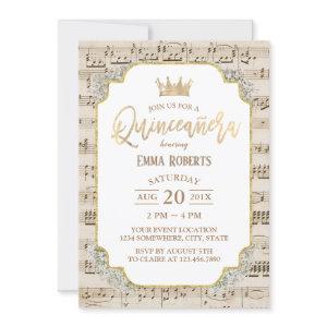 Quinceanera Vintage Music 15th Birthday