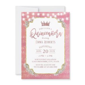 Quinceanera Vintage Pink Music 15th Birthday