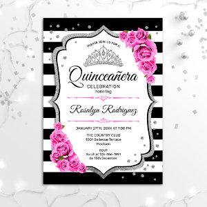 Quinceanera - White Black Pink