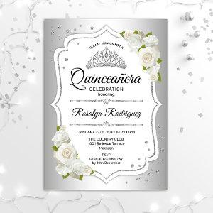 Quinceanera - White Silver