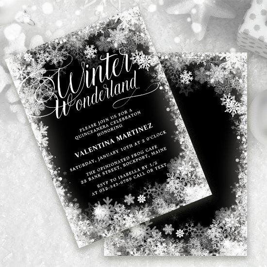 Quinceanera Winter Wonderland Snowflake