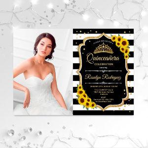 Quinceanera With Photo - Sunflowers