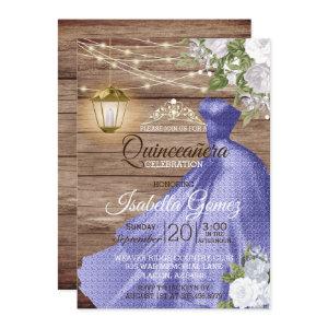Quinceañera Wood and White Flowers