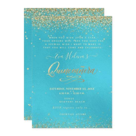 Quinceañera, Written in the Star, DIY Aqua Blue