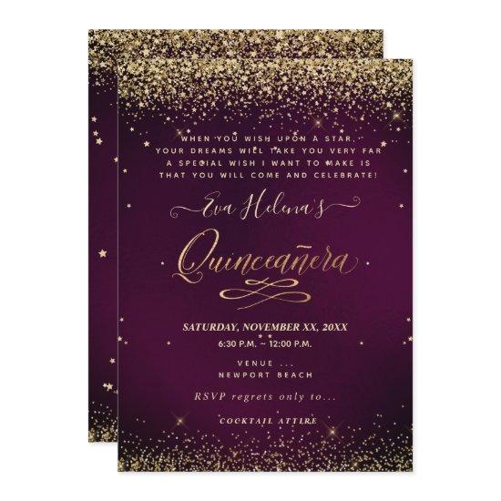 Quinceañera, Written in the Star, DIY Burgundy