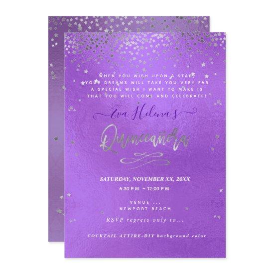 Quinceañera , Written in the Stars, DIY Purple