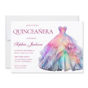 Rainbow Pastel Quinceanera Dress Party