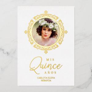 Real Dorado XV Spanish Photo Lace Effect Foil