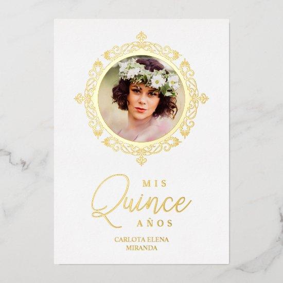 Real Dorado XV Spanish Photo Lace Effect Foil