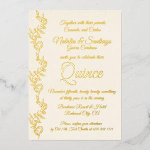 Real Foil Champagne Gold Twins Quince