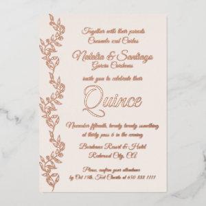 Real Foil Champagne Pink Twins Quince
