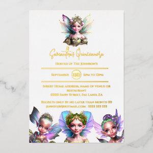 Real foil fairy enchanted fairytale quinceanera 15 foil