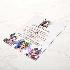 Real foil fairy enchanted rose gold fairytale foil