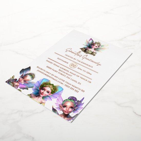 Real foil fairy enchanted rose gold fairytale foil