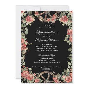 Red and Black Charro Romantic Quinceañera