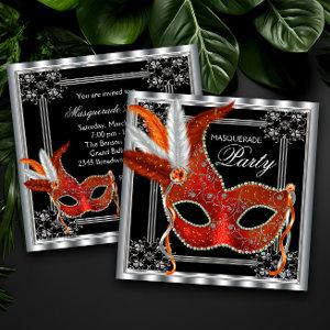 Red and Black Masquerade Party