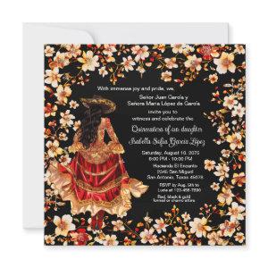 Red Black Gold Charra Quinceañera