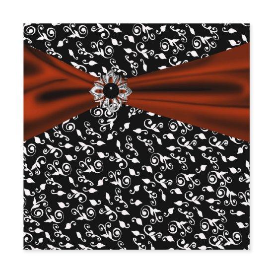 Red Black Tie Party Elegant Black Party