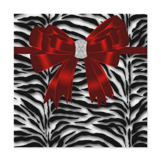 Red Black Zebra All Occasion