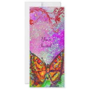 RED BUTTERFLY PINK PURPLE GOLD Floral Sweet 16