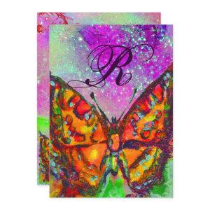 RED BUTTERFLY PINK PURPLE GOLD YELLOW Sweet 16