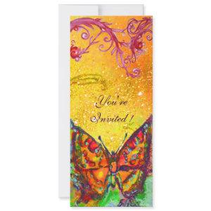 RED BUTTERFLY YELLOW GOLD SPARKLES Sweet 16 Party