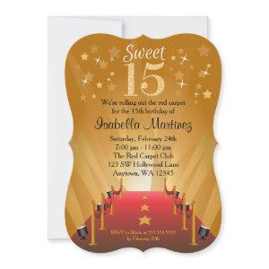 Red Carpet Hollywood Star Sweet 15 Birthday