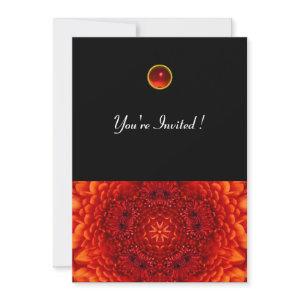 RED DAHLIA, RUBY,   bright  black