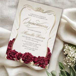 Red Gold Quinceañera