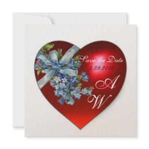 RED HEART & FORGET ME NOT MONOGRAM White Champagne