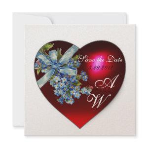 RED HEART & FORGET ME NOT MONOGRAM White Champagne