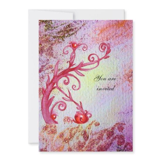 RED MAGIC SWIRLS IN  PURPLE YELLOW GOLD SPARKLES