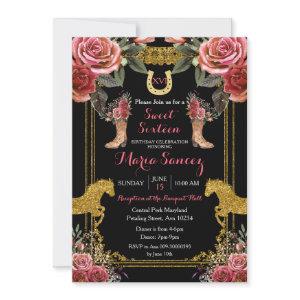 Red Maroon Sweet Sixteen Horse Charra Birthday