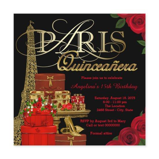 Red Paris Quinceanera