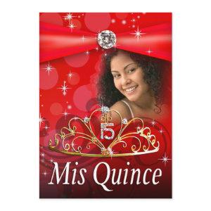 Red Quinceanera 15 Princess Tiara  Photo