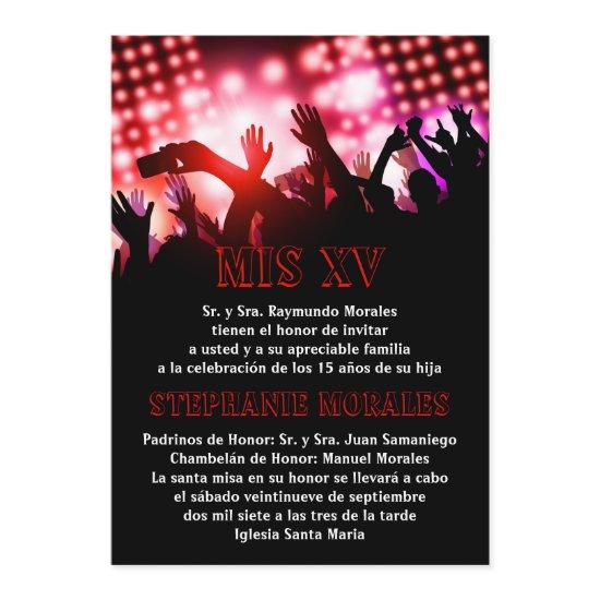 Red Rock Star Quinceanera Birthday