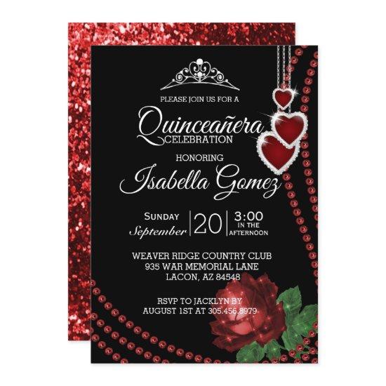 Red Rose Quinceañera Celebration