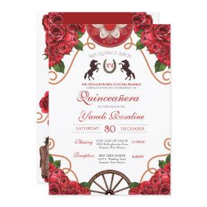 Red Rose Rodeo Western Charro Quinceanera