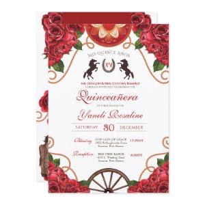 Red Rose Rodeo Western Charro Quinceanera
