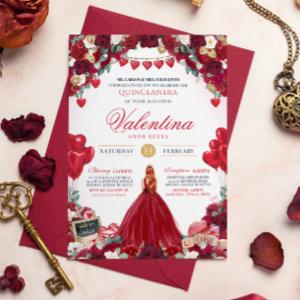 Red Rose Valentines Birthday Party Quinceanera