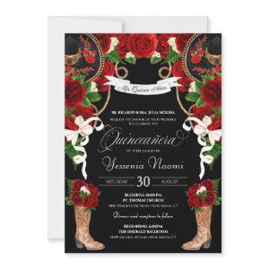 Red Roses & Black Mariachi/Charro Quinceanera