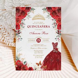 Red Roses Quinceañera Mis Quince 15th Birthday