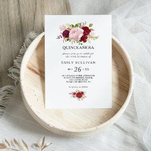 Red Tropical Quinceañera Birthday Party