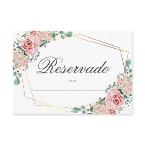 RESERVADO Mesa - Pink Spanish Quinceañera Quince Enclosure Card