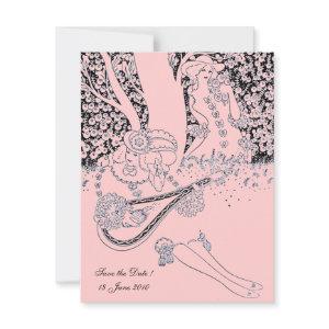 ROMANCE /ROMANTIC LOVERS BLACK PINK WEDDING PARTY
