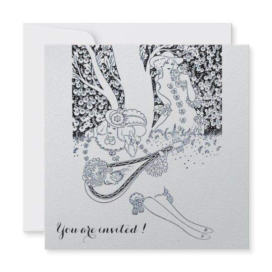 ROMANCE,ROMANTIC LOVERS BLACK SILVER WEDDING PARTY