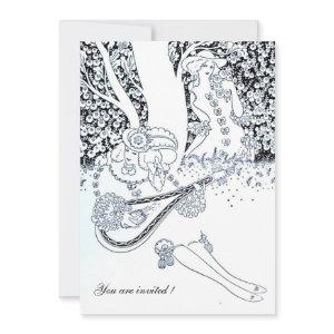 ROMANCE,ROMANTIC LOVERS BLACK WHITE WEDDING PARTY