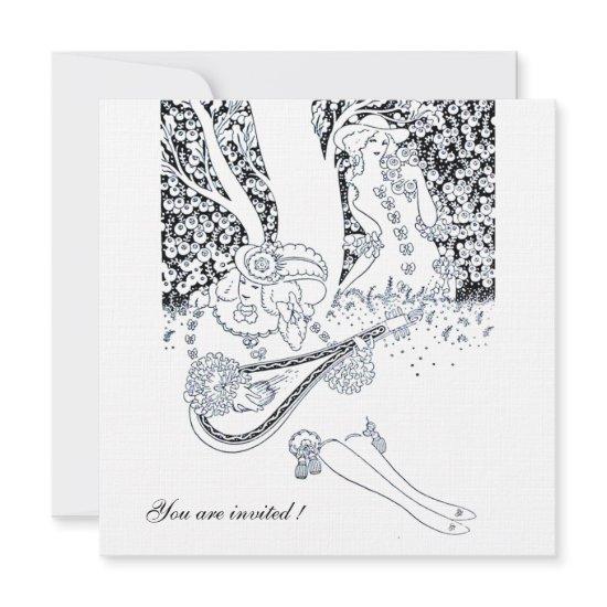 ROMANCE,ROMANTIC LOVERS BLACK WHITE WEDDING PARTY