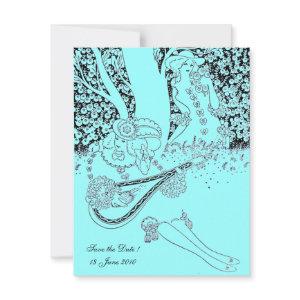 ROMANCE /ROMANTIC LOVERS TEAL BLUE WEDDING PARTY