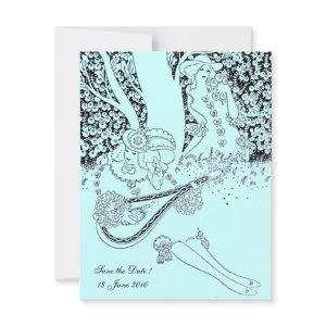 ROMANCE /ROMANTIC LOVERS TEAL BLUE WEDDING PARTY
